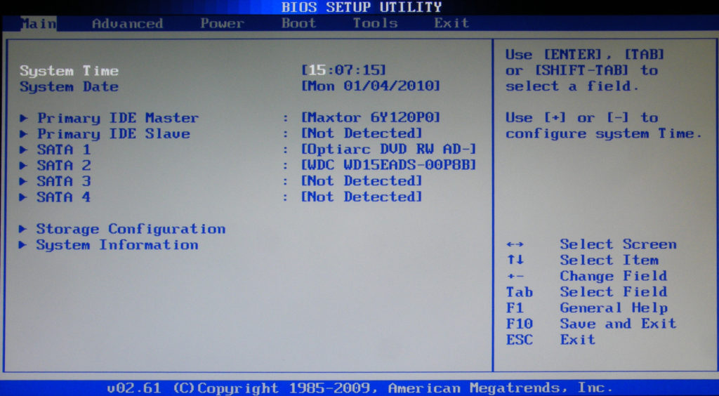 Настройка BIOS для установки Windows и программ