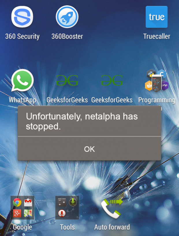 Error popup caused by Netalpha virus