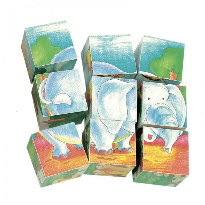 Деревянная игрушка Mertens кубики Дикие животные