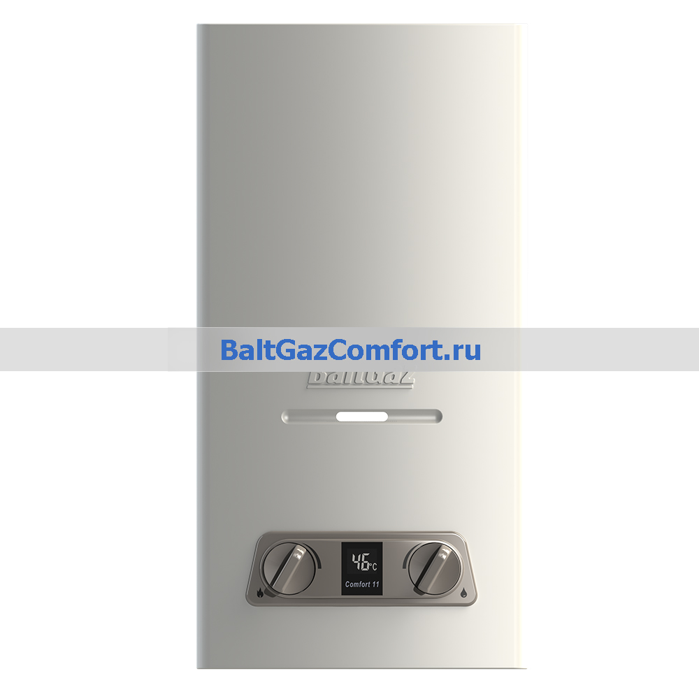 Газовая колонка BaltGaz Comfort 11 Вид спереди белая