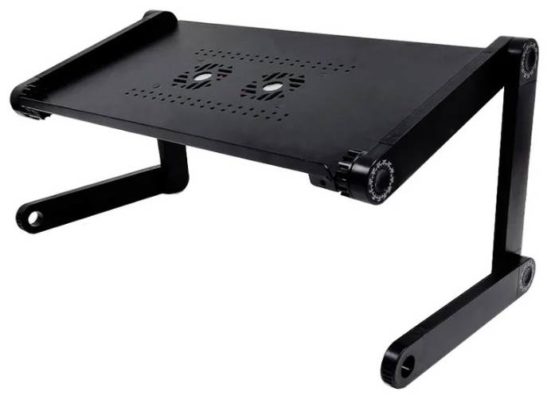 Стол-трансформер для ноутбука с регулировкой ножек, охлаждением и подставкой для мышки