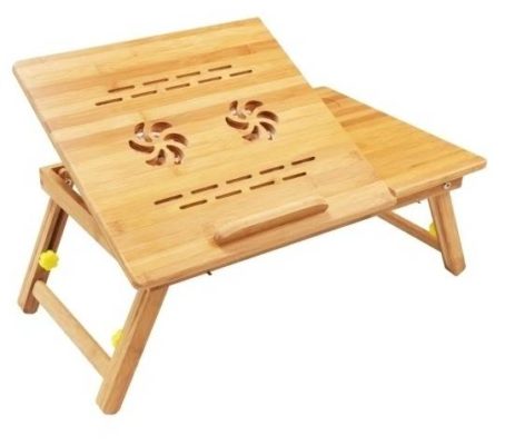 Столик для ноутбука Zitrek складной с охлаждением, из бамбука