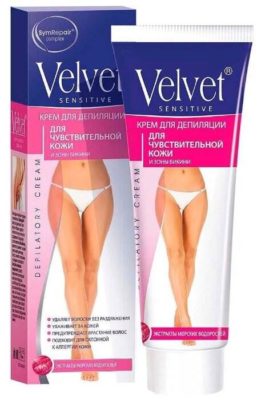 Velvet Крем для депиляции для чувствительной кожи и зоны бикини